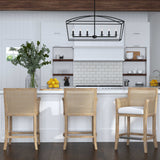 Modern European furniture - Bronze 6-Light Linear Chandelier - www.oroa.com