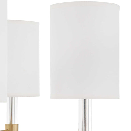 Modern European furniture - White Silken 6-Light Chandelier - www.oroa.com