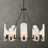 Modern European furniture - Oval Glass 10-Light Chandelier - www.oroa.com