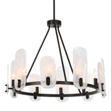 Modern European furniture - Oval Glass 10-Light Chandelier - www.oroa.com