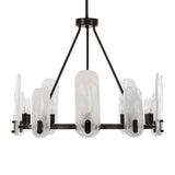 Modern European furniture - Oval Glass 10-Light Chandelier - www.oroa.com