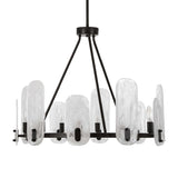 Modern European furniture - Oval Glass 10-Light Chandelier - www.oroa.com