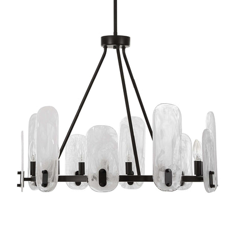 Modern European furniture - Oval Glass 10-Light Chandelier - www.oroa.com