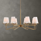 Opal Glass Cones 8-Light Chandelier | Uttermost Lassen - www.oroa.com