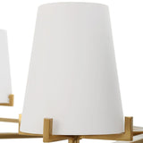 Opal Glass Cones 8-Light Chandelier | Uttermost Lassen - www.oroa.com