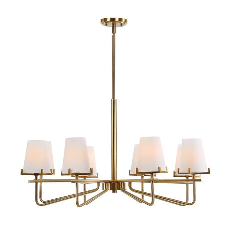 Opal Glass Cones 8-Light Chandelier | Uttermost Lassen - www.oroa.com