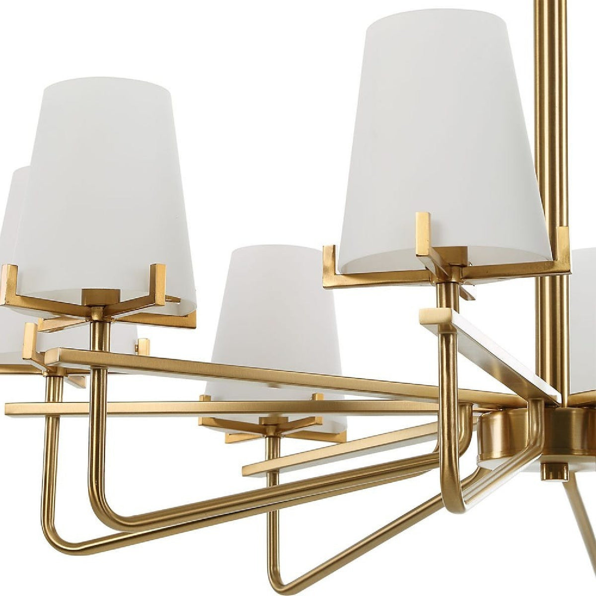 Opal Glass Cones 8-Light Chandelier | Uttermost Lassen - www.oroa.com