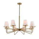 Opal Glass Cones 8-Light Chandelier | Uttermost Lassen - www.oroa.com