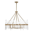 Modern European furniture - Glass Rods 8-Light Chandelier - www.oroa.com
