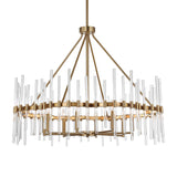 Modern European furniture - Glass Rods 8-Light Chandelier - www.oroa.com