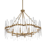 Modern European furniture - Glass Rods 8-Light Chandelier - www.oroa.com