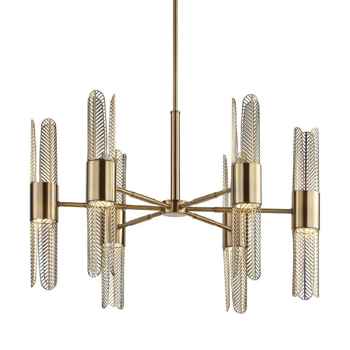 Cutout Brass 12-Light Chandelier | Uttermost Cret - www.oroa.com