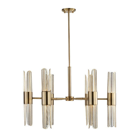 Cutout Brass 12-Light Chandelier | Uttermost Cret - www.oroa.com