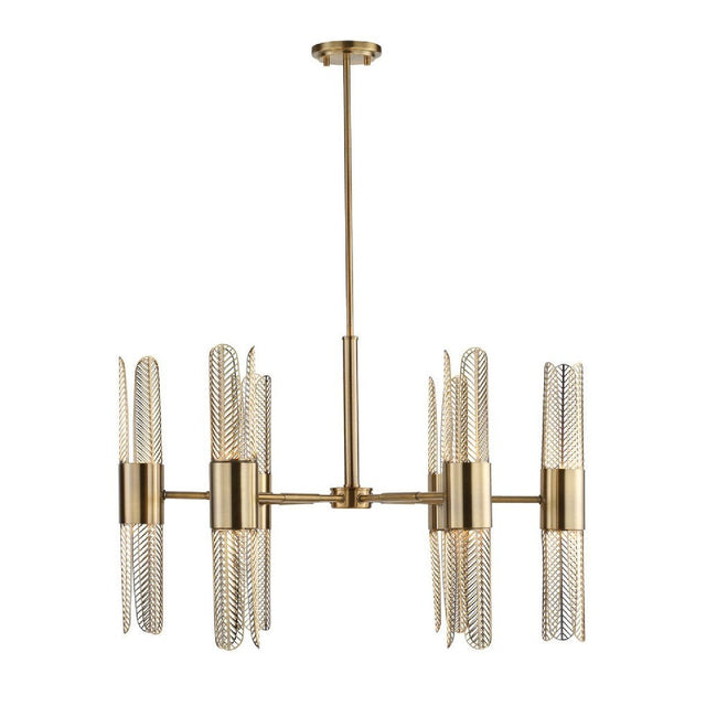 Cutout Brass 12-Light Chandelier | Uttermost Cret - www.oroa.com