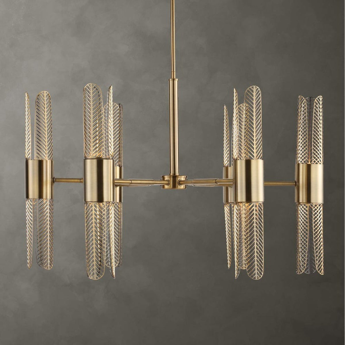 Cutout Brass 12-Light Chandelier | Uttermost Cret - www.oroa.com