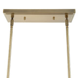 Seeded Glass 8-Light Linear Chandelier | Uttermost Mistie - www.oroa.com