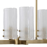Seeded Glass 8-Light Linear Chandelier | Uttermost Mistie - www.oroa.com
