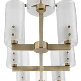 Seeded Glass 8-Light Linear Chandelier | Uttermost Mistie - www.oroa.com