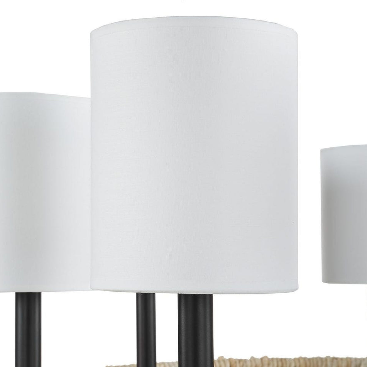 Modern European furniture - Woven Rattan Ring 8-Light Chandelier - www.oroa.com