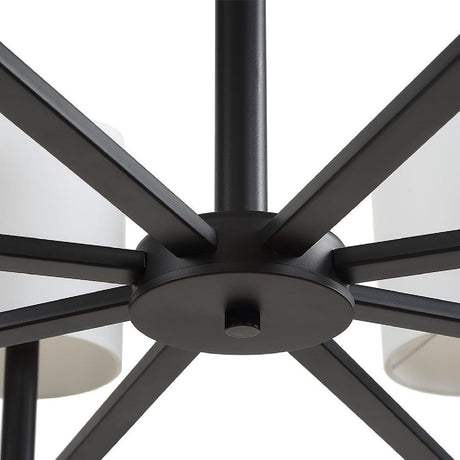 Modern European furniture - Woven Rattan Ring 8-Light Chandelier - www.oroa.com