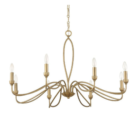 Gold Marquise Inspired 8-Light Chandelier | Uttermost Corella - www.oroa.com