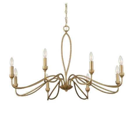 Gold Marquise Inspired 8-Light Chandelier | Uttermost Corella - www.oroa.com