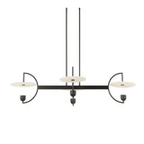 White Alabaster 4-Light Linear Chandelier | Uttermost Kyoto - www.oroa.com