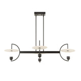 White Alabaster 4-Light Linear Chandelier | Uttermost Kyoto - www.oroa.com