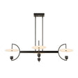 White Alabaster 4-Light Linear Chandelier | Uttermost Kyoto - www.oroa.com