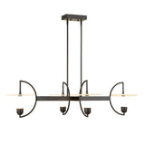 White Alabaster 4-Light Linear Chandelier | Uttermost Kyoto - www.oroa.com