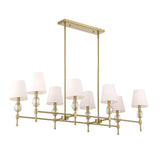White Shades 8-Light Linear Chandelier | Uttermost Arques - www.oroa.com