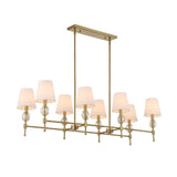 White Shades 8-Light Linear Chandelier | Uttermost Arques - www.oroa.com