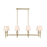 White Shades 8-Light Linear Chandelier | Uttermost Arques - www.oroa.com