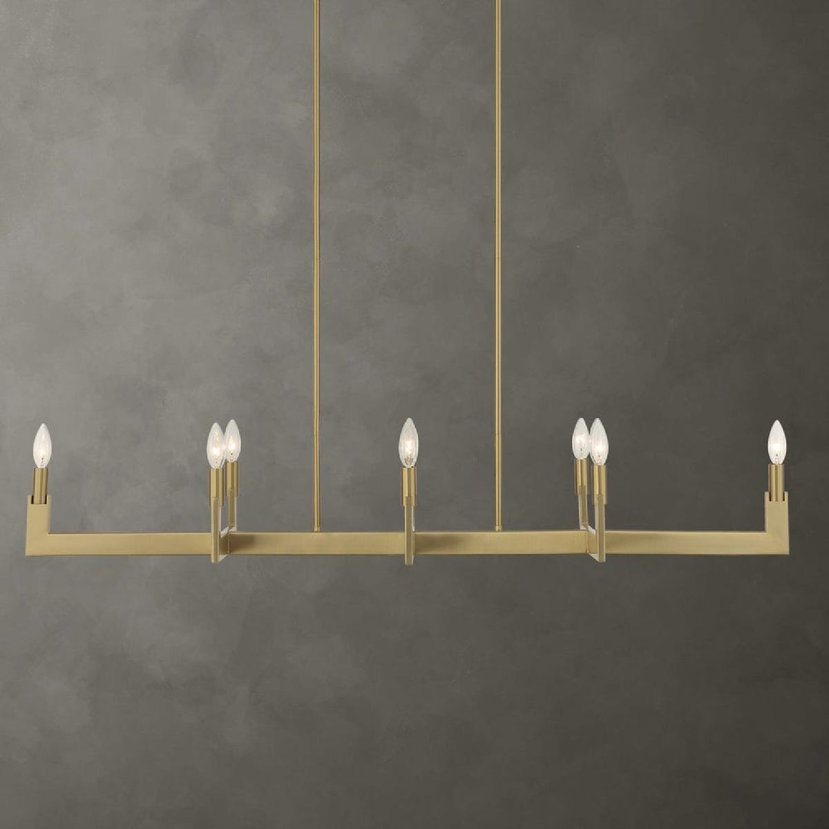 Brass Adjustable Linear Chandelier | Uttermost Cordoba - www.oroa.com