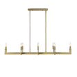 Brass Adjustable Linear Chandelier | Uttermost Cordoba - www.oroa.com