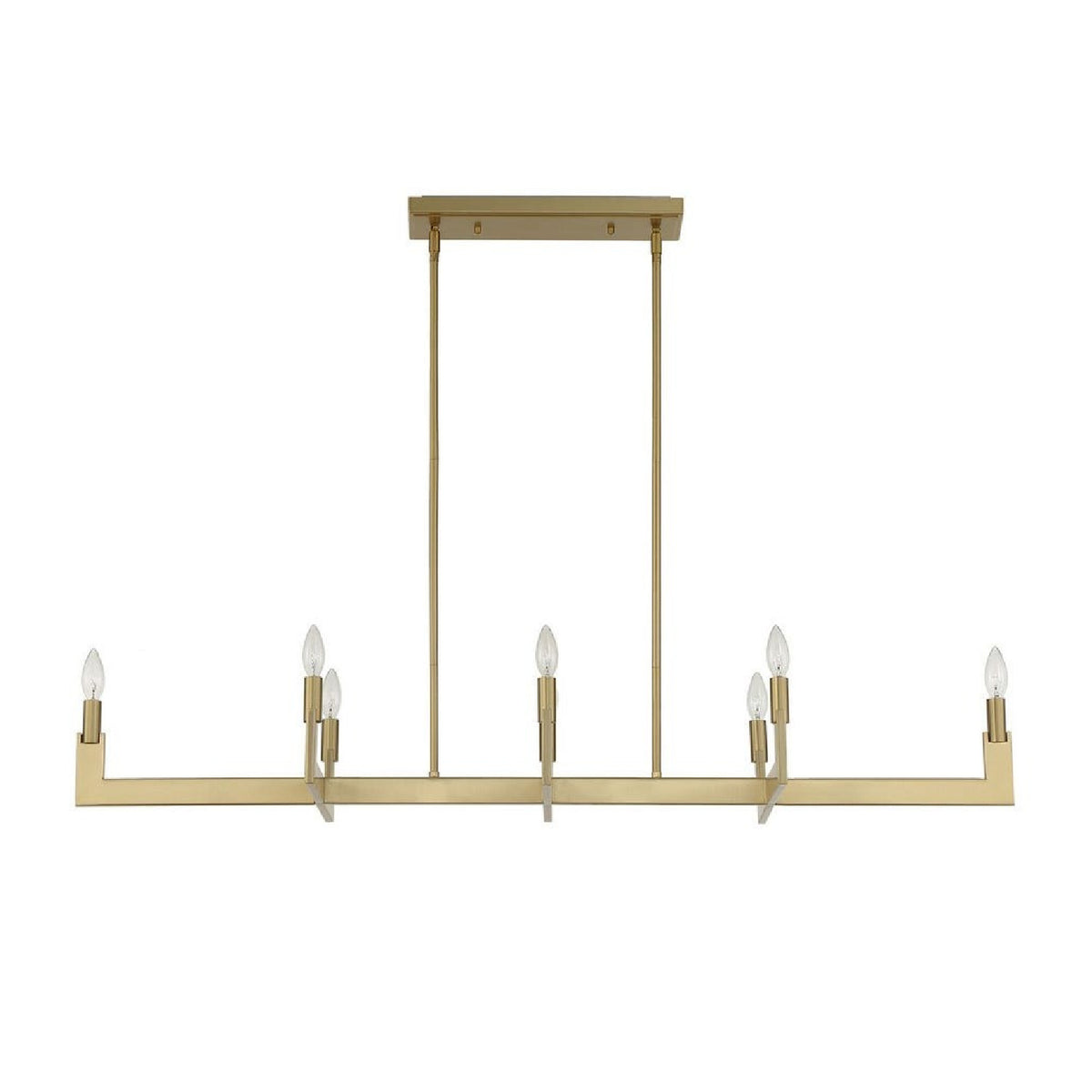 Brass Adjustable Linear Chandelier | Uttermost Cordoba - www.oroa.com