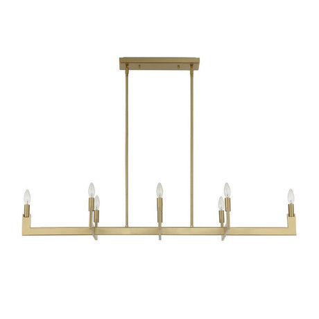 Brass Adjustable Linear Chandelier | Uttermost Cordoba - www.oroa.com