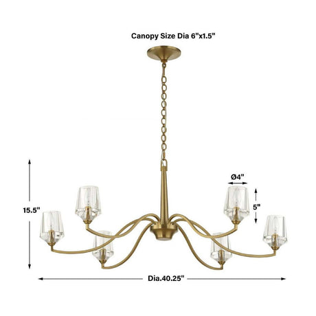 6-Light Crystal Chandelier | Uttermost Barcelona - www.oroa.com