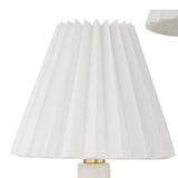 Pleated White Fabric 8-Light Chandelier | Uttermost Poppins - www.oroa.com