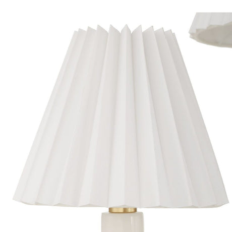 Pleated White Fabric 8-Light Chandelier | Uttermost Poppins - www.oroa.com