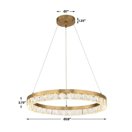 Crystal Ring LED Chandelier | Uttermost Segovia - www.oroa.com