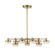 White Opal 12-Light LED Chandelier | Uttermost Wedge - www.oroa.com