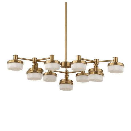 White Opal 12-Light LED Chandelier | Uttermost Wedge - www.oroa.com