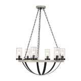 Modern European furniture - Seeded Glass 6-Light Indoor/Outdoor Chandelier - www.oroa.com