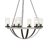 Modern European furniture - Seeded Glass 6-Light Indoor/Outdoor Chandelier - www.oroa.com