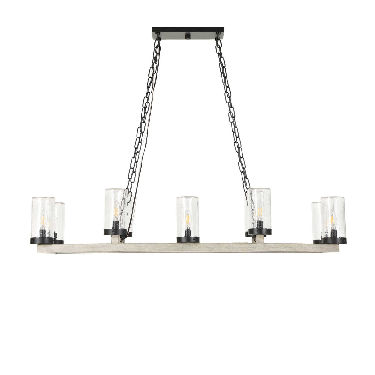 Modern European furniture - Seeded Glass 10-Light Indoor/Outdoor Chandelier - www.oroa.com