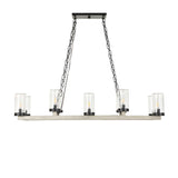 Modern European furniture - Seeded Glass 10-Light Indoor/Outdoor Chandelier - www.oroa.com