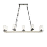 Modern European furniture - Seeded Glass 10-Light Indoor/Outdoor Chandelier - www.oroa.com