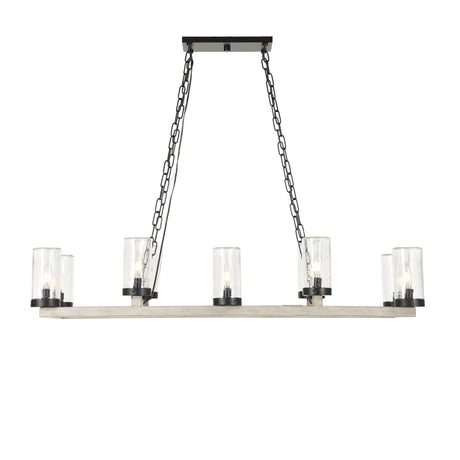 Modern European furniture - Seeded Glass 10-Light Indoor/Outdoor Chandelier - www.oroa.com