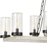 Modern European furniture - Seeded Glass 10-Light Indoor/Outdoor Chandelier - www.oroa.com
